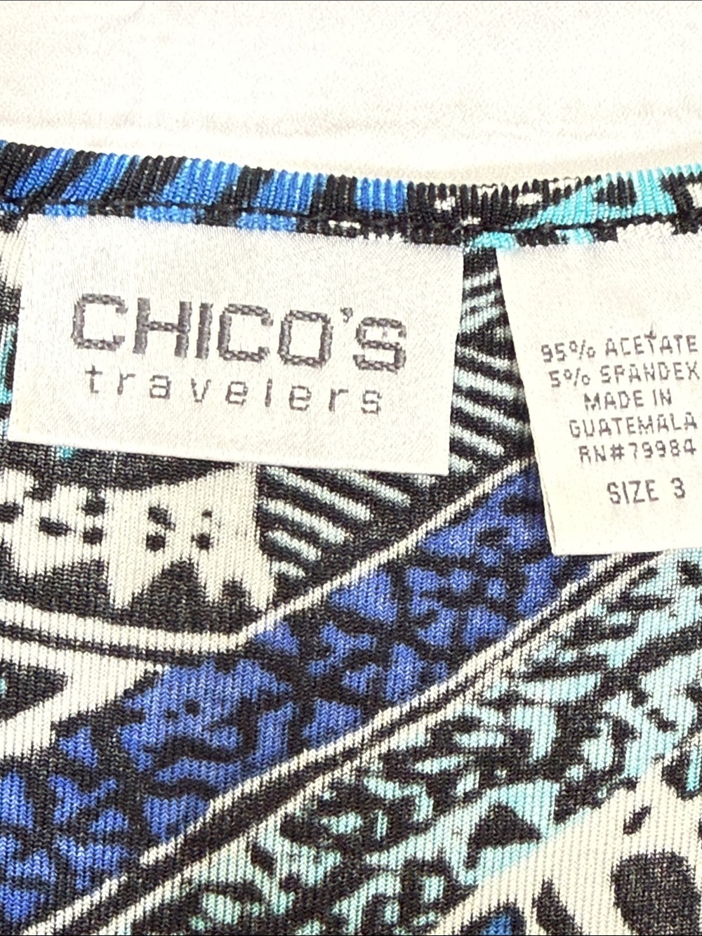 Chico's Women's Mixed-Print Tank & Short-Sleeve Tops Size XL/16/Chico’s 3 - Picture 6 of 10